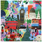 eeBoo 1000 Piece Puzzle - London Life Jigsaw Puzzle for Adults, Square 23" x 23" Made with Recycled Board & Vegetable-Based Ink