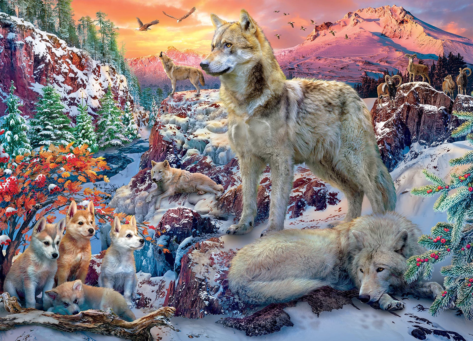 Ceaco - Wolves - Winter Wolves - 1000 Piece Jigsaw Puzzle