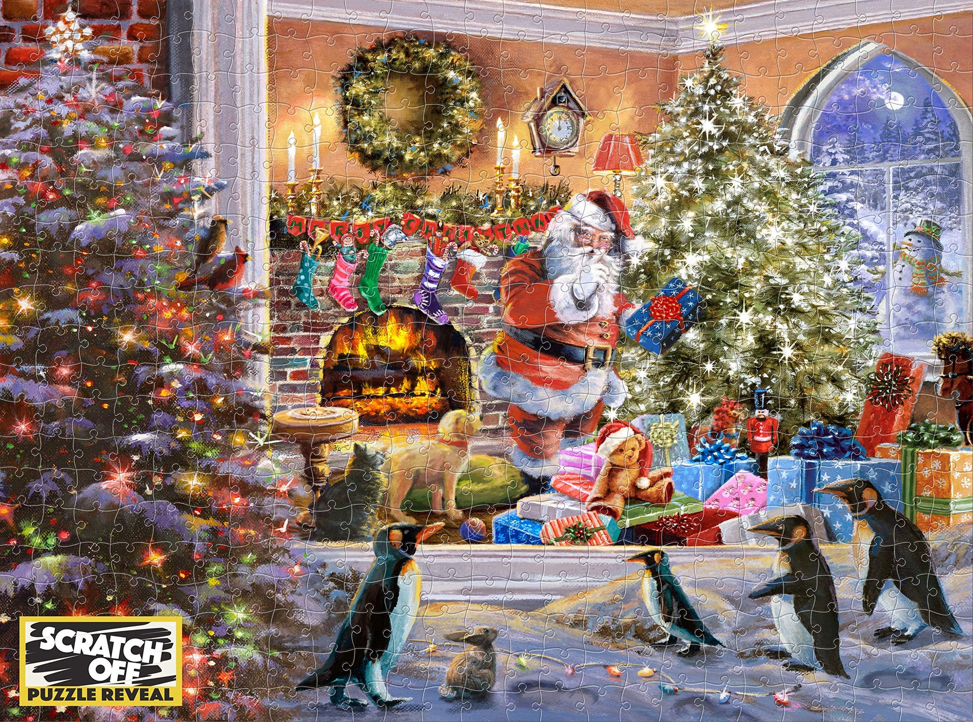 4D Cityscape Puzzle - Scratch Off : The Eve Before Christmas Puzzle