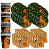 Roaring Dino Jurassic T-Rex Dinosaur Birthday Party Supplies - Dinosaur Decorations for Birthday Party - Dinosaur Birthday Set Plates, Napkins,