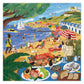 eeBoo 1000 Piece Puzzle - Beach Umbrellas Jigsaw Puzzle for Adults, Square 23" x 23" Made with Recycled Board & Vegetable-Based Ink