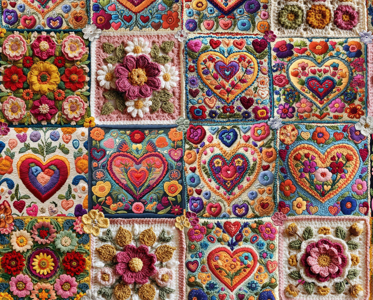 Springbok Crochet Hearts 1000 Piece Jigsaw Puzzle for Adults