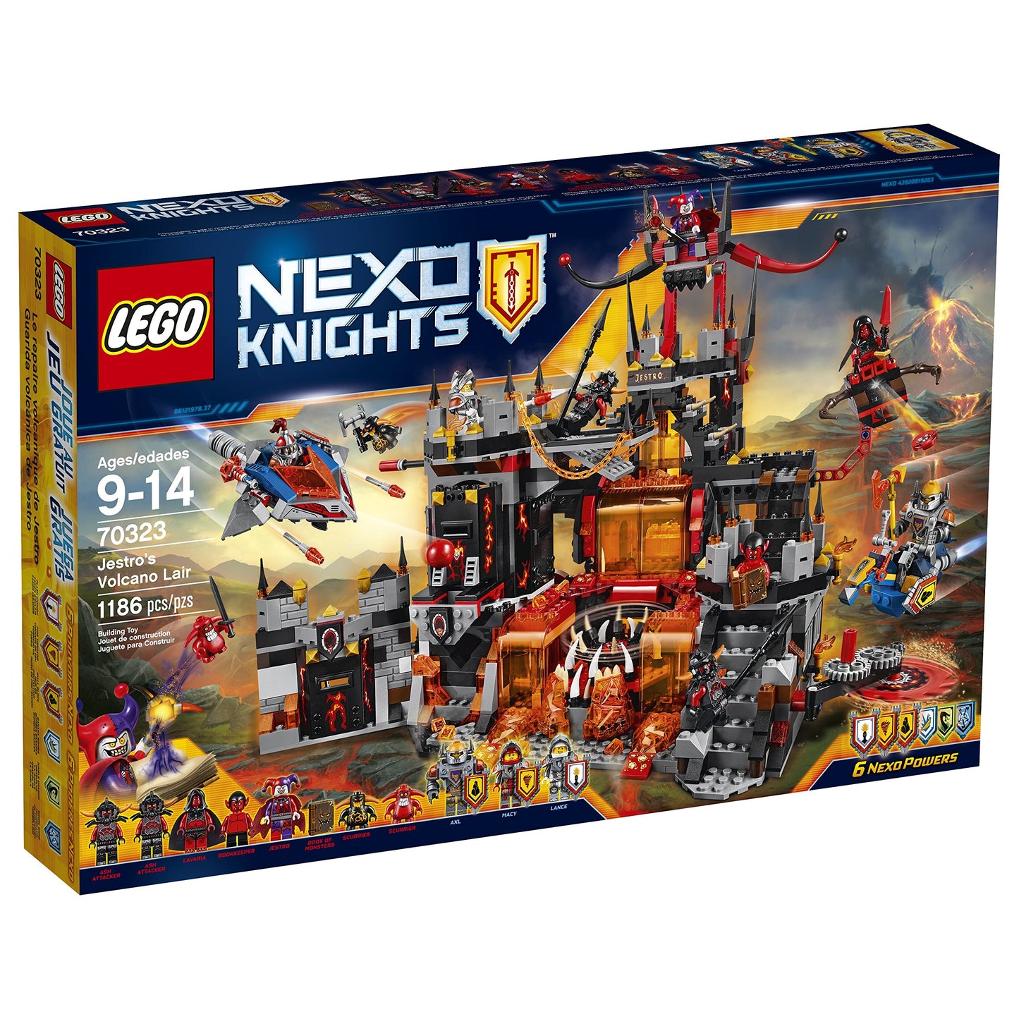 LEGO Nexo Knights 70323 Jestro's Volcano Lair Building Kit (1186 Piece)