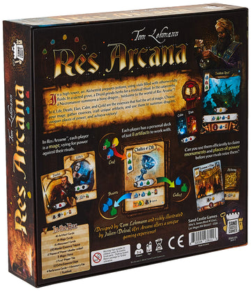 Res Arcana Board Game - The Enchanting World of Mages and Magic! Fantasy Adventure Game, Strategy Game for Kids & Adults, Ages 14+, 2-4 Players, 30-60