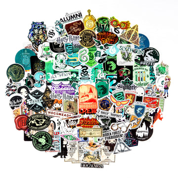 Conquest Journals Harry Potter Slytherin Vinyl Stickers, Unique Stickers Including Holograms, Waterproof and UV Resistant, Great for All Your Gadgets