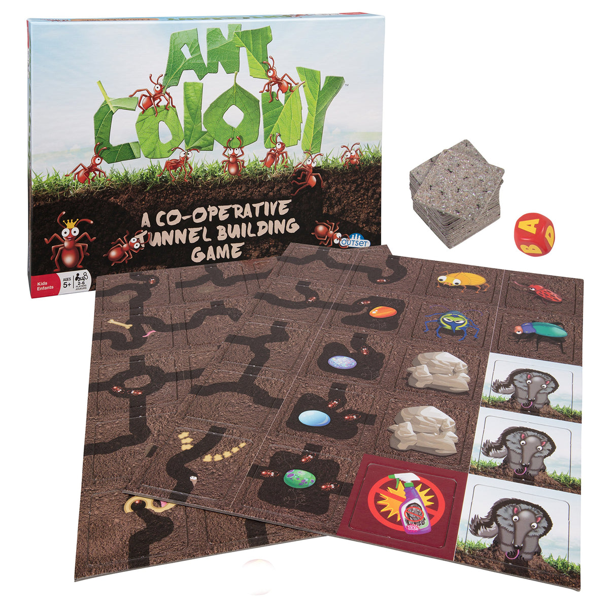 Ant Colony Cooperative Board Game - No Reading Required - Encourages Teamwork and Critical Thinking for 2 to 6 Players Ages 5 and up by Outset