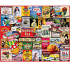 White Mountain 1000 Piece Jigsaw Puzzle Vintage Tea Collage, Teatime