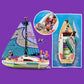 LEGO Friends Stephanie's Sailing Adventure Toy Boat Set 41716, Sailboat Building Toy with Island, Drone, and 3 Mini Figures, Creative Sailing Gift