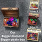 Diving Gem Pool Toy 15 Big Colorful Diamond Set with Big Treasure Chest Pirate Box Underwater Gem Diving Dive Throw Toy Set Swimming Training Gift Toy