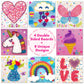 Creative Kids String Art Kit for Kids Age 6+ | 4 Fun Projects in 1 String Art Craft Kit Flower, Heart, Rainbow & Unicorn | String Art Kids Birthday
