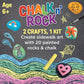 Creativity for Kids Chalk n' Rock Bucket Kit | Draw Chalk Designs and Paint 20 Rocks | Fun DIY Sidewalk Art and Outdoor Activity for Kids | Summer