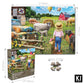 Best Pals 750 Piece Jigsaw Puzzle for Adults - 27x20 Inch Whimsical Farm Animal Scene by Sharon Steele - Challenging Country Puzzle with Poster - Fun