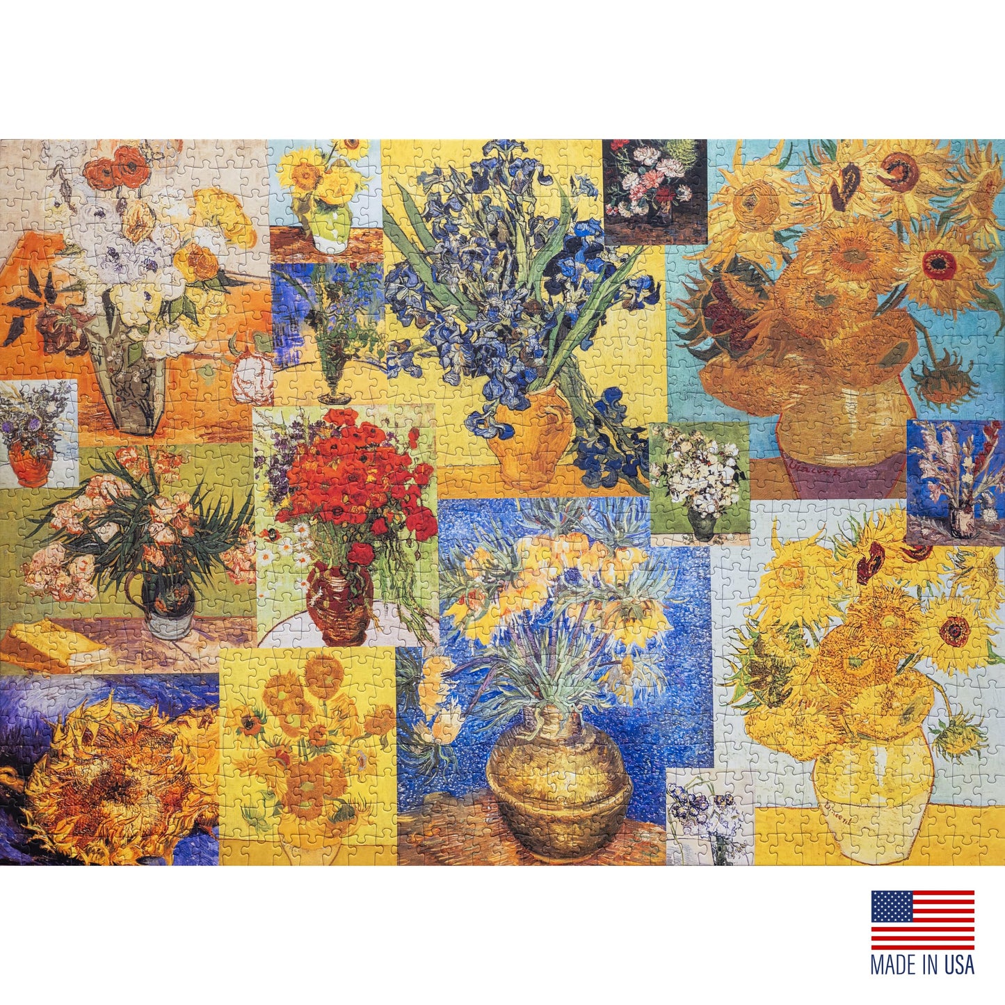 Aether Puzzles A Symphony of Blooms Fine Art Puzzle, Premium 1000 Piece Jigsaw Puzzle for Adults, Glare-Free, Soft-Touch Puzzles, Made in USA, 26.6" x
