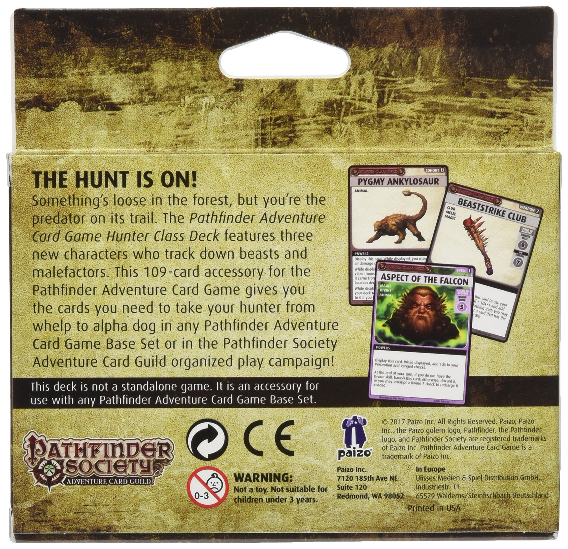 Paizo, Inc. Pathfinder Adventure Card Game: Hunter Class Deck