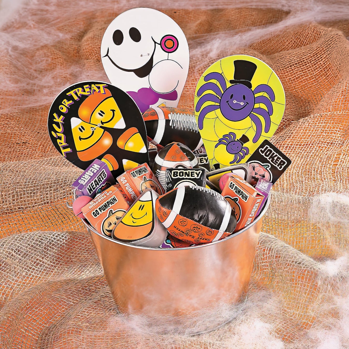Fun Express Halloween Footballs - Trick or Treat Handout Toys and Party Favors - 12 Pieces