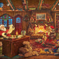 Ceaco - Thomas Kinkade Santa Checking His - 1000 Piece Puzzle for Adults