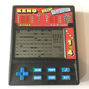 Radica 1480 Handheld Video Game~ Keno/ Lotto Win 50,000 1 to 4