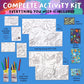 Creativity for Kids Wonder Worlds 3D Coloring Craft Kit 2 Pack: Outer Space and Underwater Voyage - Gifts for Boys and Girls (Ages 5+)