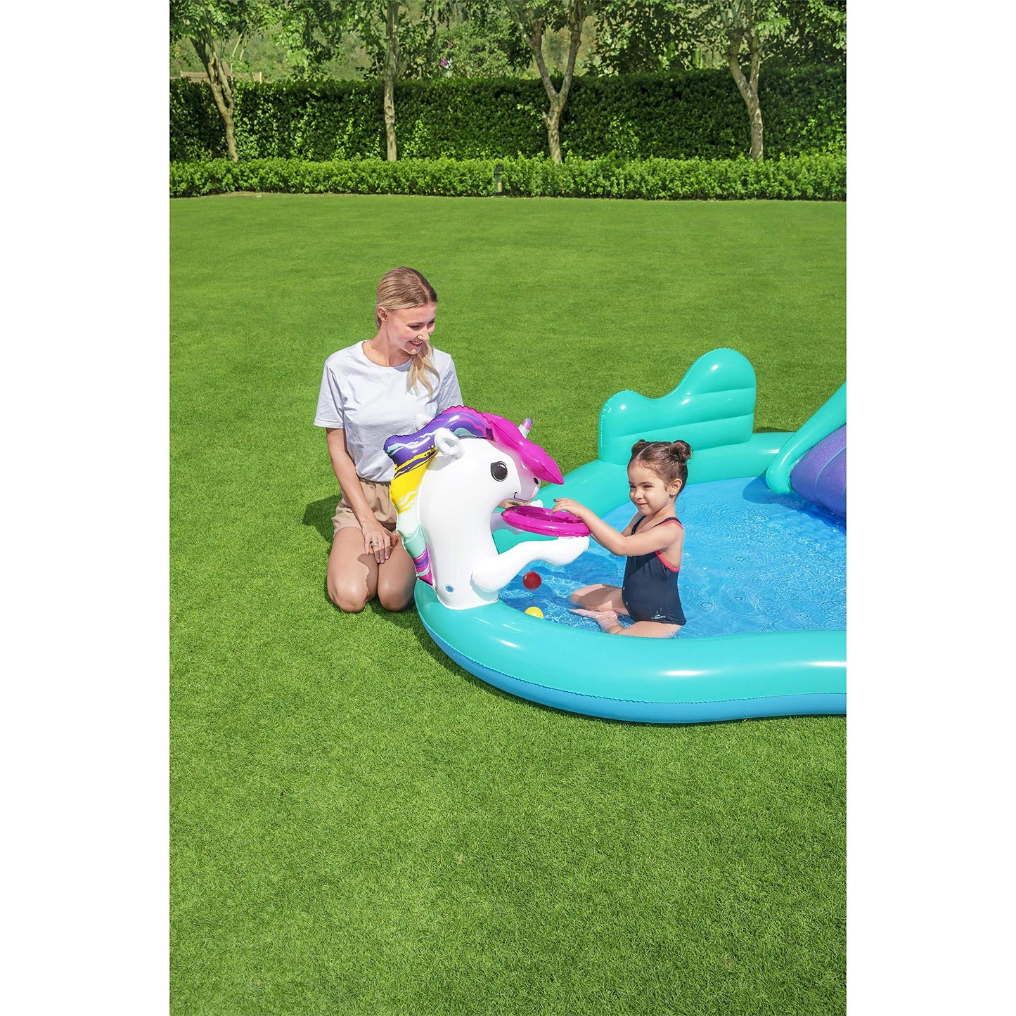 Bestway - H2OGO! Magical Unicorn Carriage Play Pool Center