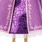 Mattel Disney Princess Rapunzel Sparkling Princess Fashion Doll with Long Hair, Removable Dress & Flower Hair Accessory, Inspired by Tangled Movie