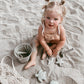 BraveJusticeKidsCo. Silicone Beach Toys - Modern Baby Travel Friendly Beach Set | Bucket, Shovel, 4 Sand Molds, Bag | Sand Toys for Toddlers, Kids