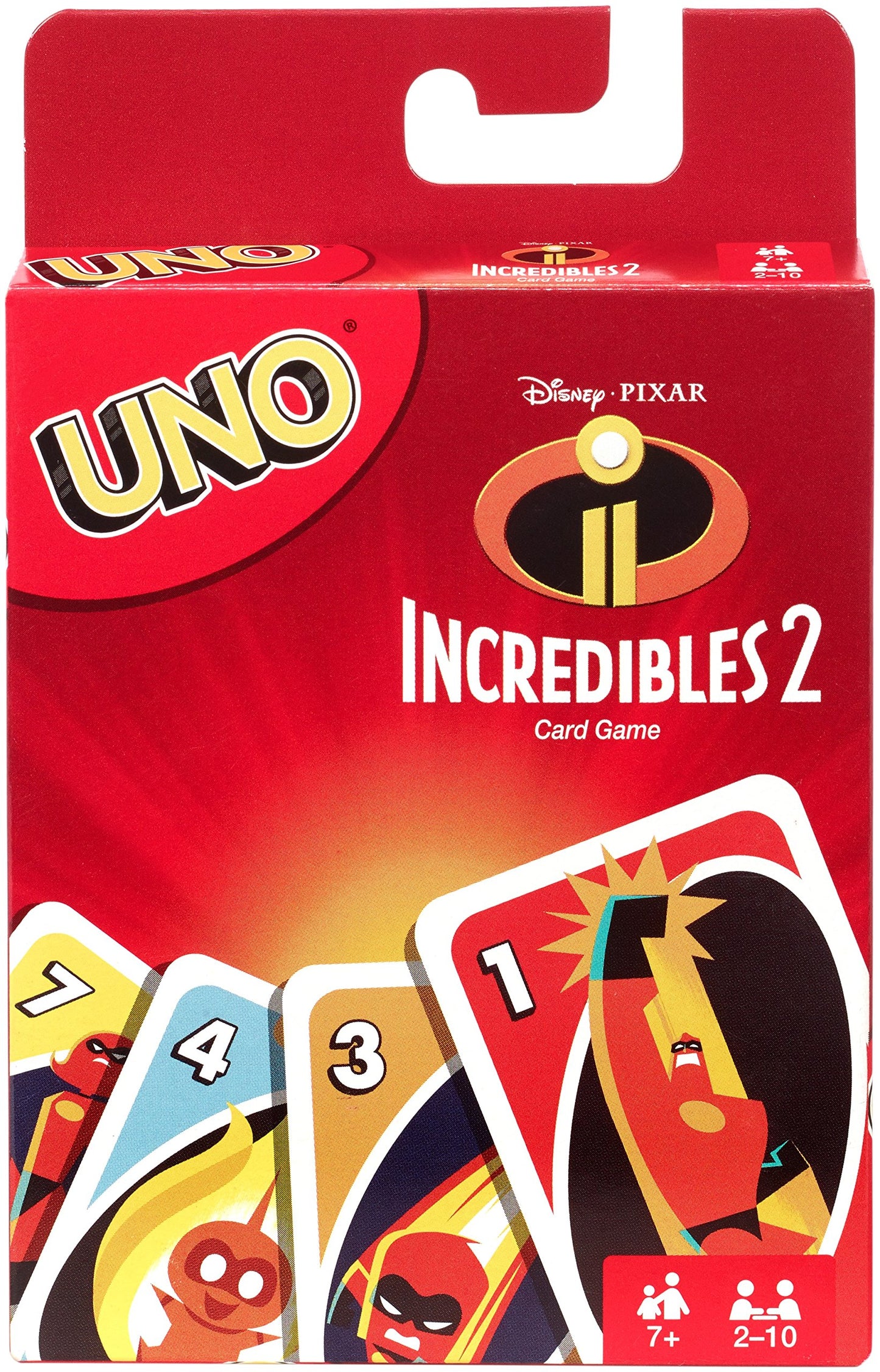 Mattel Games UNO Disney and Pixar’s Incredibles 2 Card Game with 112 Cards and Instructions, Great Gift for Kids 7 Years and Older