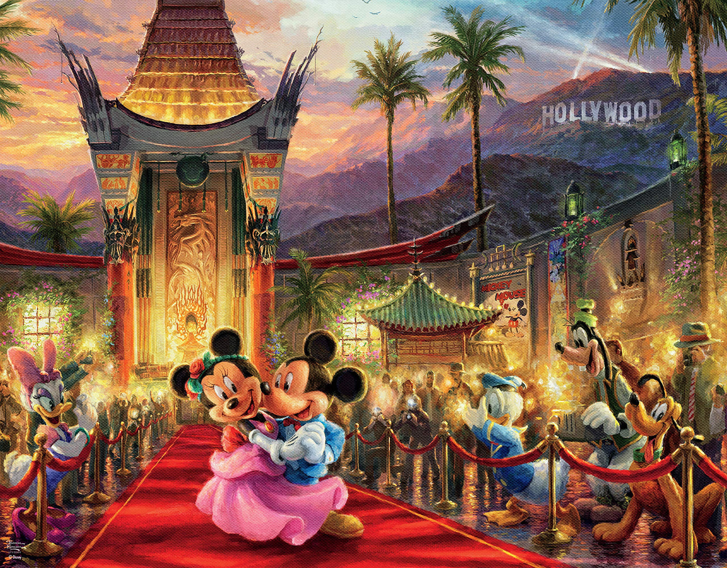 Ceaco - 4 in 1 Multipack - Thomas Kinkade - Disney Dreams Collection - Tangled, Sleeping Beauty, Peter Pan, & Mickey and Minnie - (4) 500 Piece Jigsaw