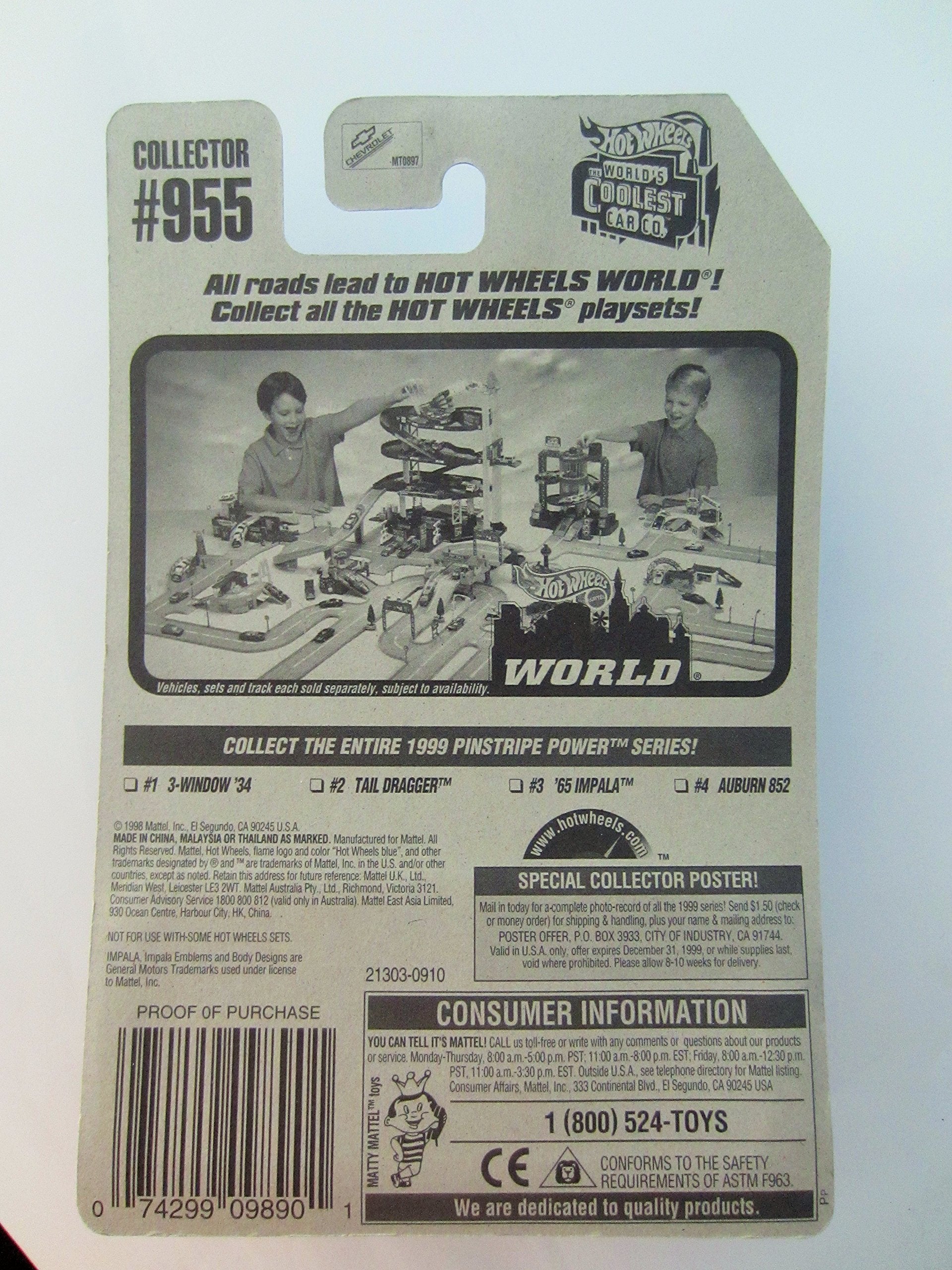Hot Wheels '65 Impala Pinstripe Power Series Car #3 of 4 #955