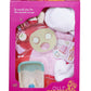 Our Generation - Sp-Aaaah Day - Salon Set - Foot Bath, Towel, and Cucumber Mask - 18-Inch Doll Accessories - Pretend Play - Toy for Kids 3 Years +