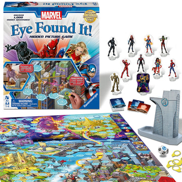 Ravensburger Marvel Eye Found It! Board Game - Engaging Puzzle Game for Kids and Adults | Features Beloved Marvel Characters | Encourages Memory