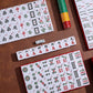 Mose Cafolo Professional Chinese Mahjong Game Set 146 Numbered Large Size Tiles with Carrying Travel Case, Complete Mahjong Tiles Set (Majiang