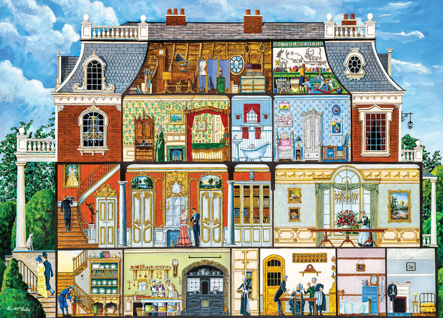 MasterPieces 1000 Piece Jigsaw Puzzle For Adults, Family, Or Youth - Walden Manor House - 19.25"x26.75"