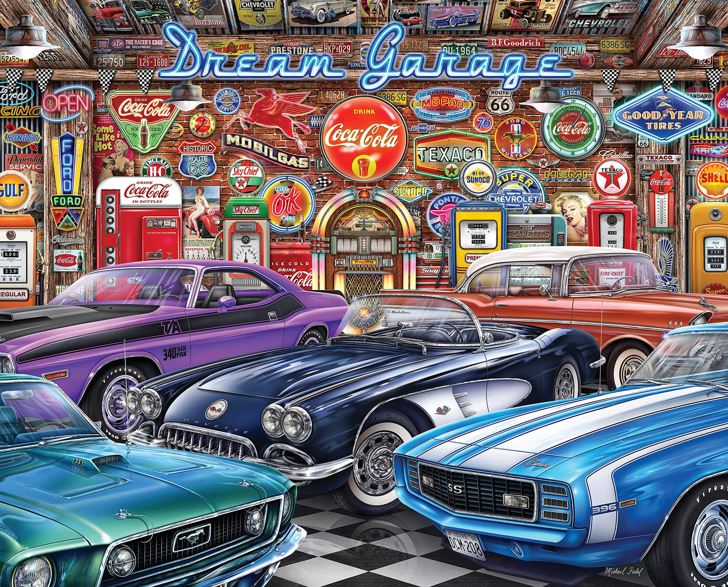 Springbok Dream Garage 1000 Piece Jigsaw Puzzle for Adults