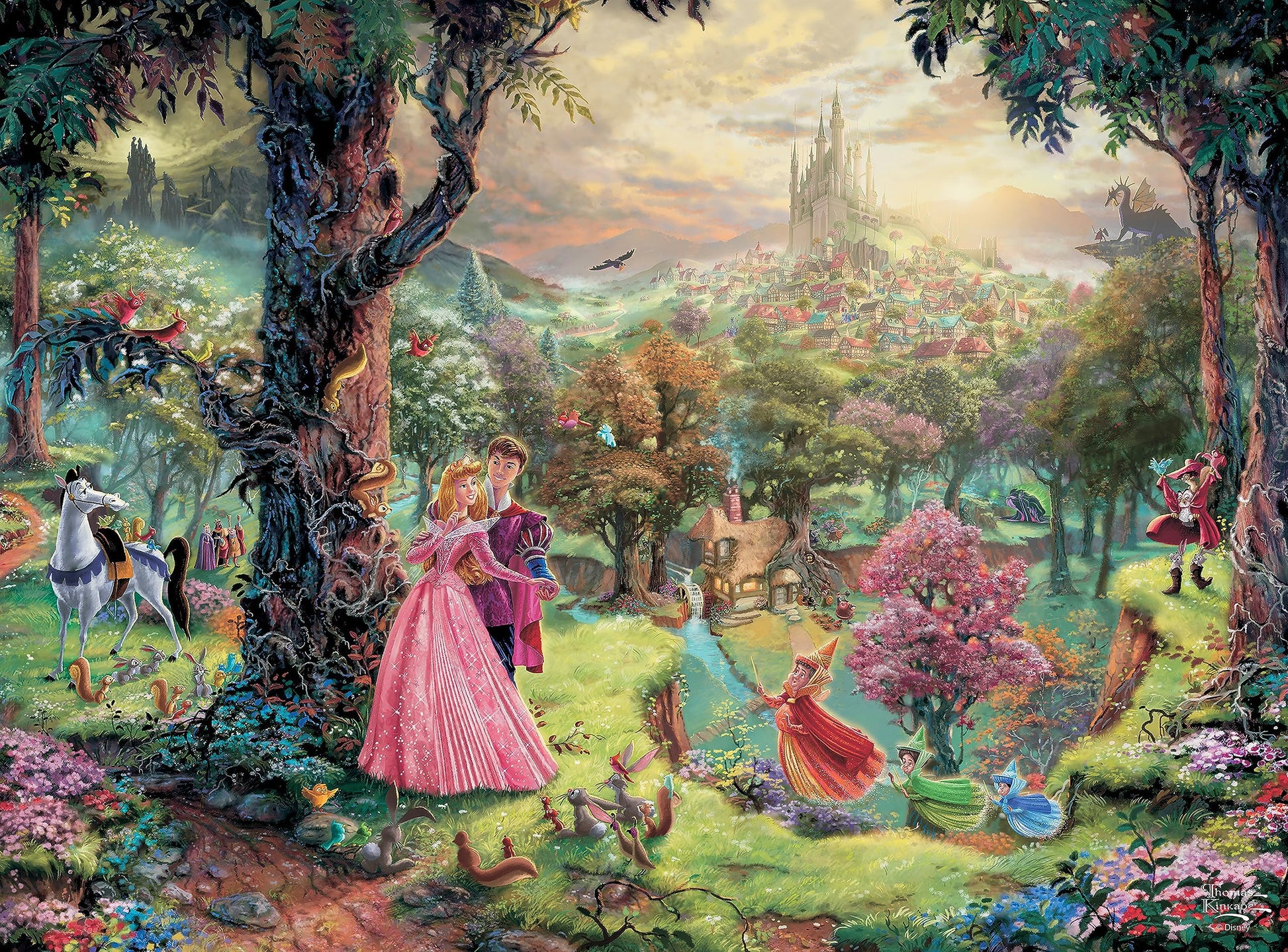Buffalo Games - Disney Sleeping Beauty - 1000 Piece Puzzle for Adults