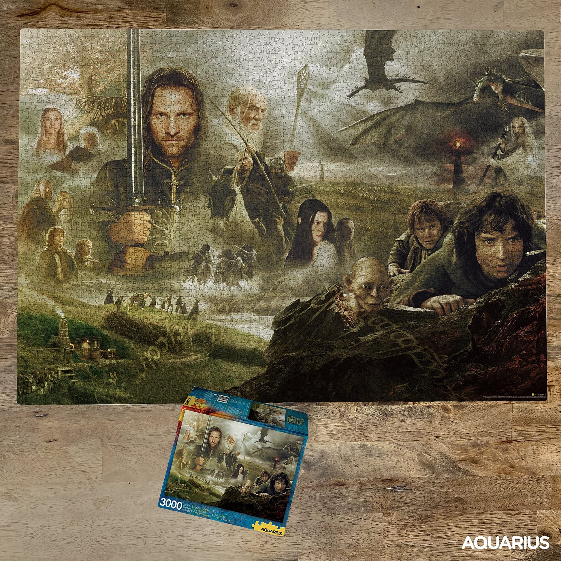 Aquarius Lord of The Rings (3000 Piece Jigsaw Puzzle) - Officially Licensed Lord of The Rings Merchandise & Collectibles