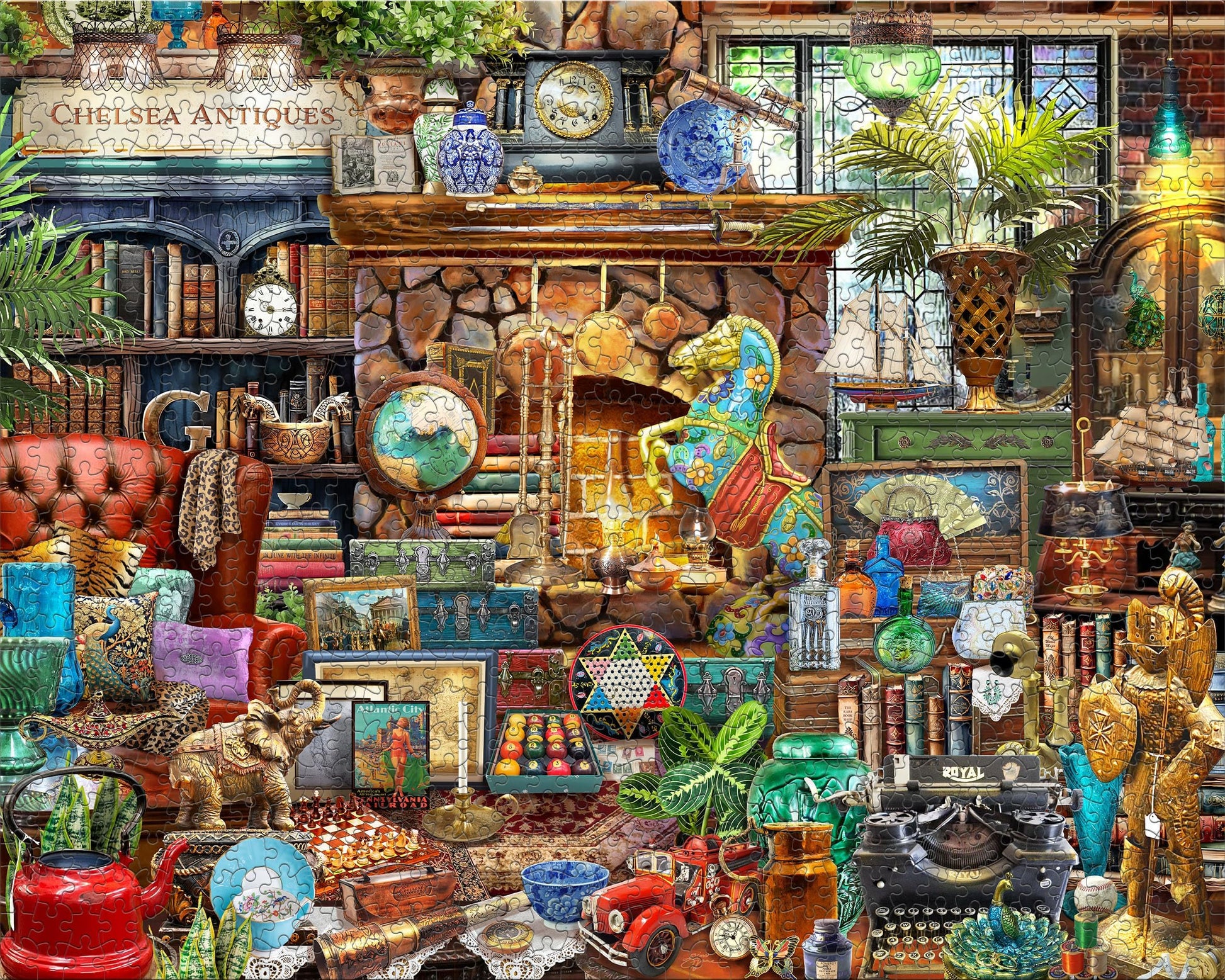 Ceaco - EZ2Hold - Collector's Retreat - 1000 Piece Jigsaw Puzzle for Adults - Challenging Puzzle Perfect for Game Nights - Finished Size is 30 x 24