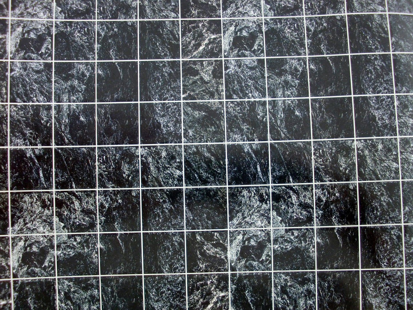 Dollhouse Miniature No WAX Black Marble Flooring #Mh5956