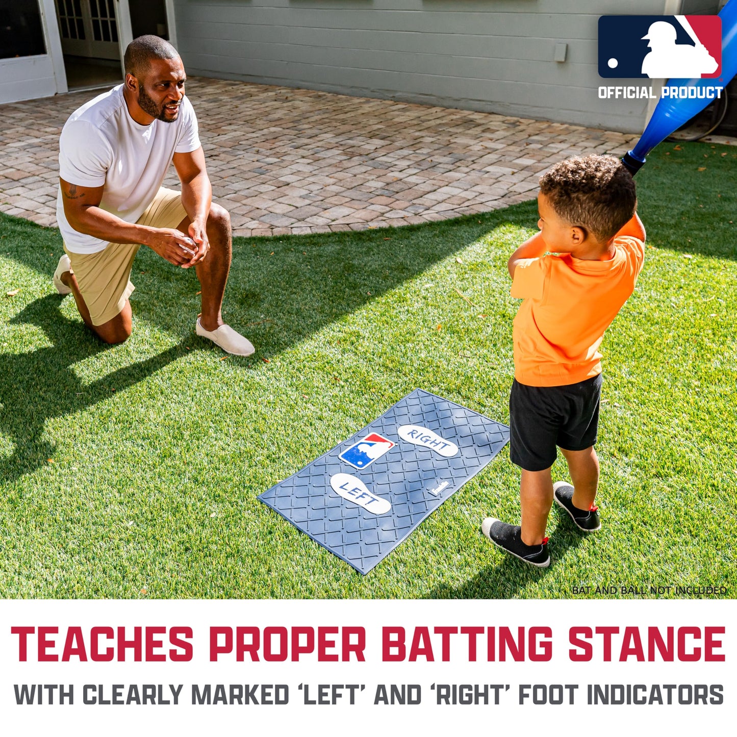 Franklin Sports MLB Learn Your Stance Batter's Box Training Mat
