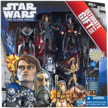 Star Wars 2011 Clone Wars Exclusive Ultimate Gift Set Action Figure 5Pack Super Battle Droid, Anakin, Count Dooku, Captain Rex Battle Droid