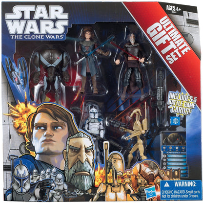 Star Wars 2011 Clone Wars Exclusive Ultimate Gift Set Action Figure 5Pack Super Battle Droid, Anakin, Count Dooku, Captain Rex Battle Droid
