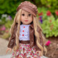 DreamWorld Collections - Urban Explorer - Clothes Fits 18 Inch Doll - Brown Motorcycle Jacket with Paperboy Hat, Dress and Boots - (Doll not Included)