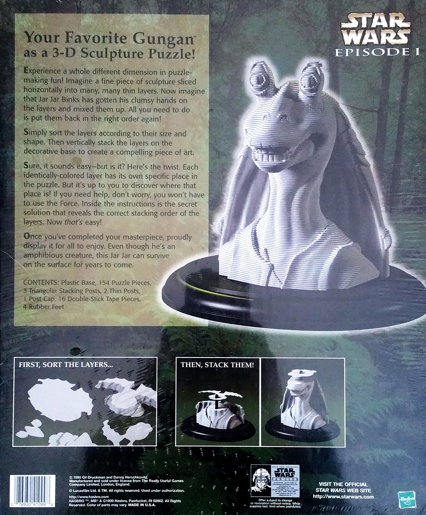 Star Wars Jar Jar Binks 3D Sculpture Puzzle