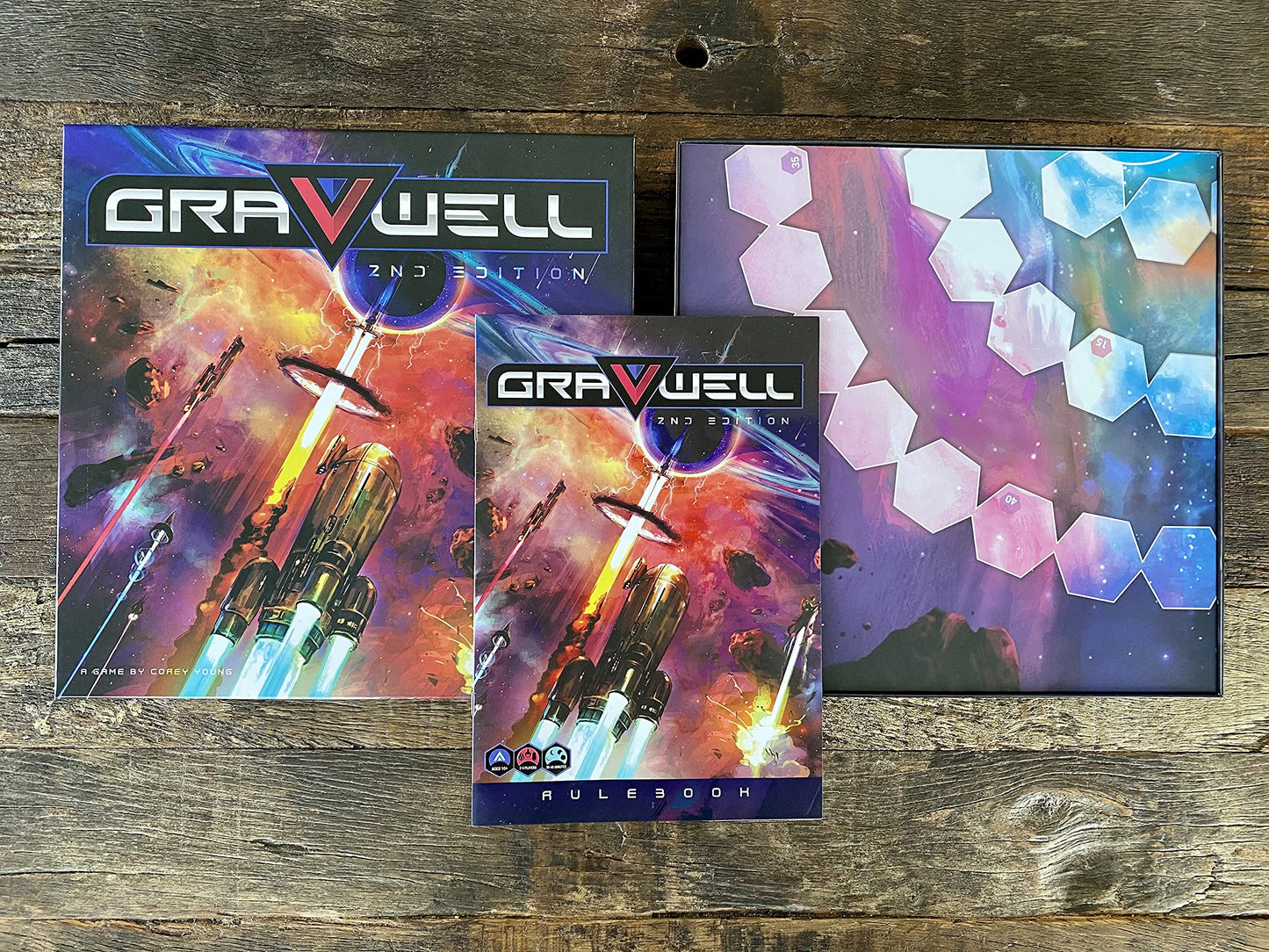 Renegade Game Studios Gravwell 2nd Edition, Escape a Black Hole, 2-6 players, Ages 10+, Playing time 30-45 minutes