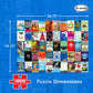 Re-Marks Great American Novels 1000-Piece Puzzle for All Ages, Family Jigsaw Puzzle