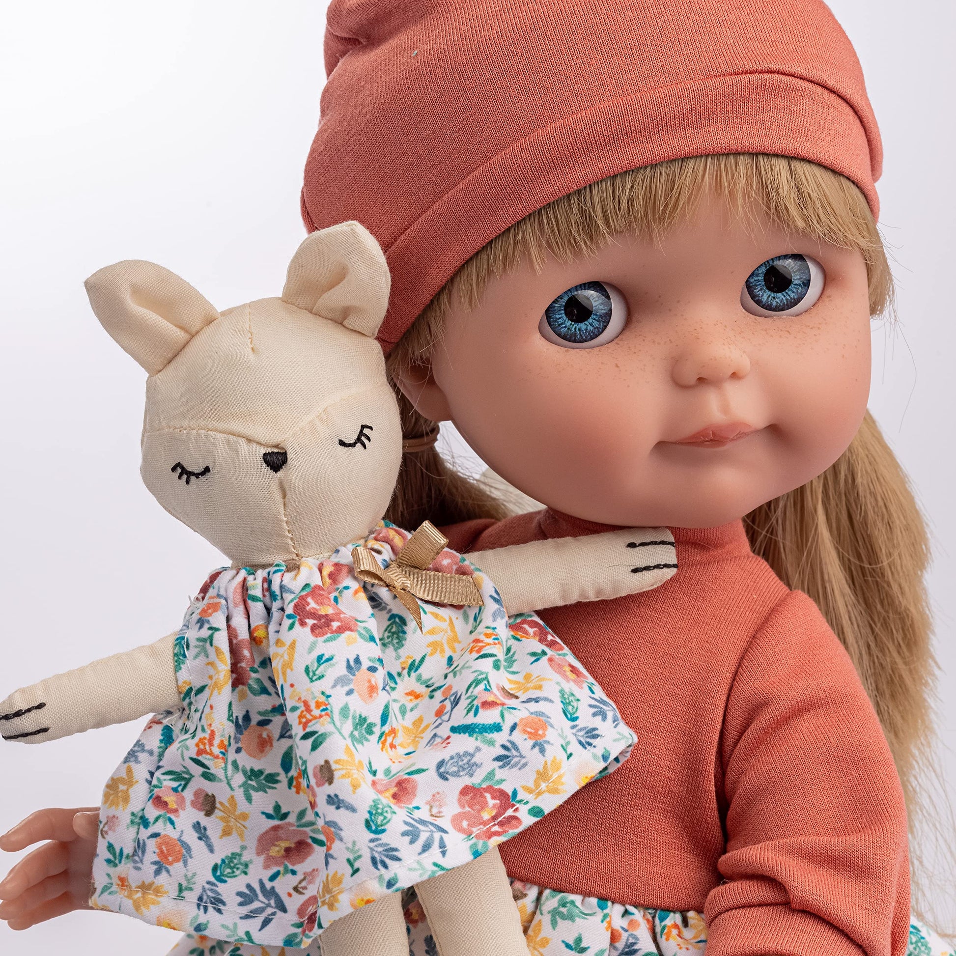 JC Toys Chloe by Berenguer | 15" Nature Collection Fashion Doll | Long Blonde Hair | Multi Piece Removable Fasion Outfit | All Vinyl Posable Doll |