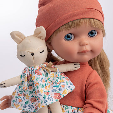 JC Toys Chloe by Berenguer | 15" Nature Collection Fashion Doll | Long Blonde Hair | Multi Piece Removable Fasion Outfit | All Vinyl Posable Doll |