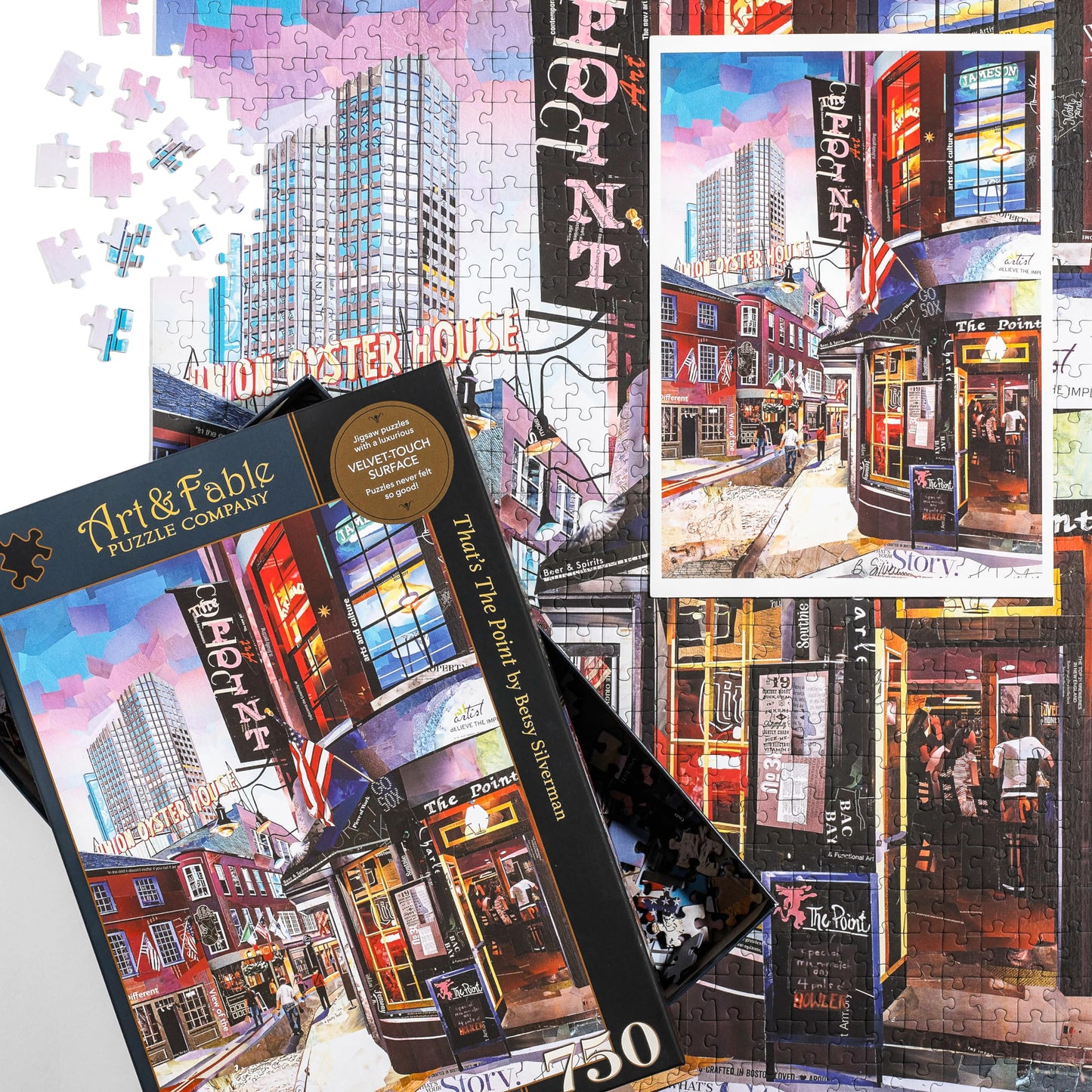 Art & Fable Puzzle Company That's The Point by Betsy Silverman 750 Piece Fine Artwork Premium Adult Jigsaw Puzzle