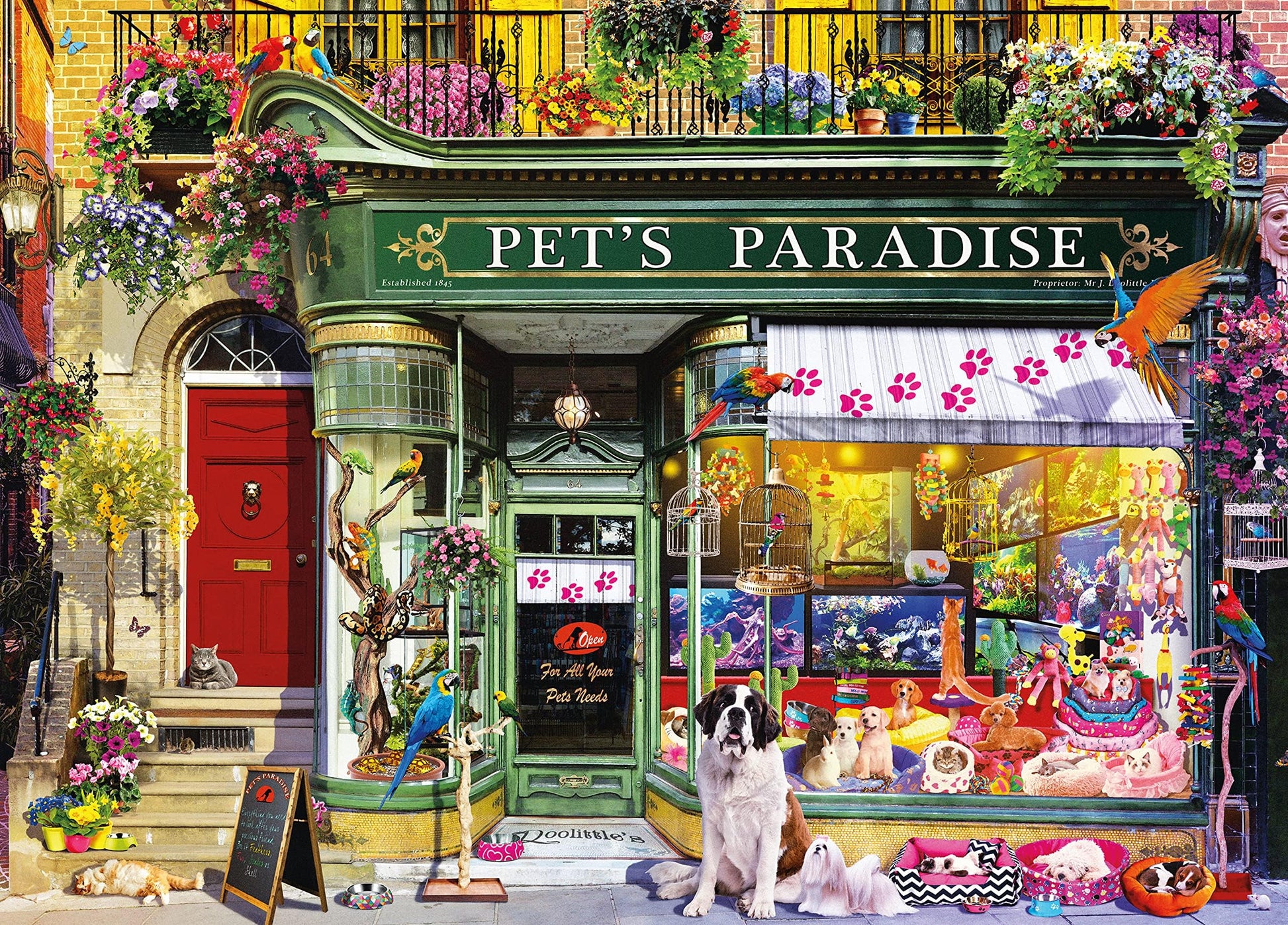 Ceaco - Pet's Paradise - 1000 Piece Jigsaw Puzzle for Adults