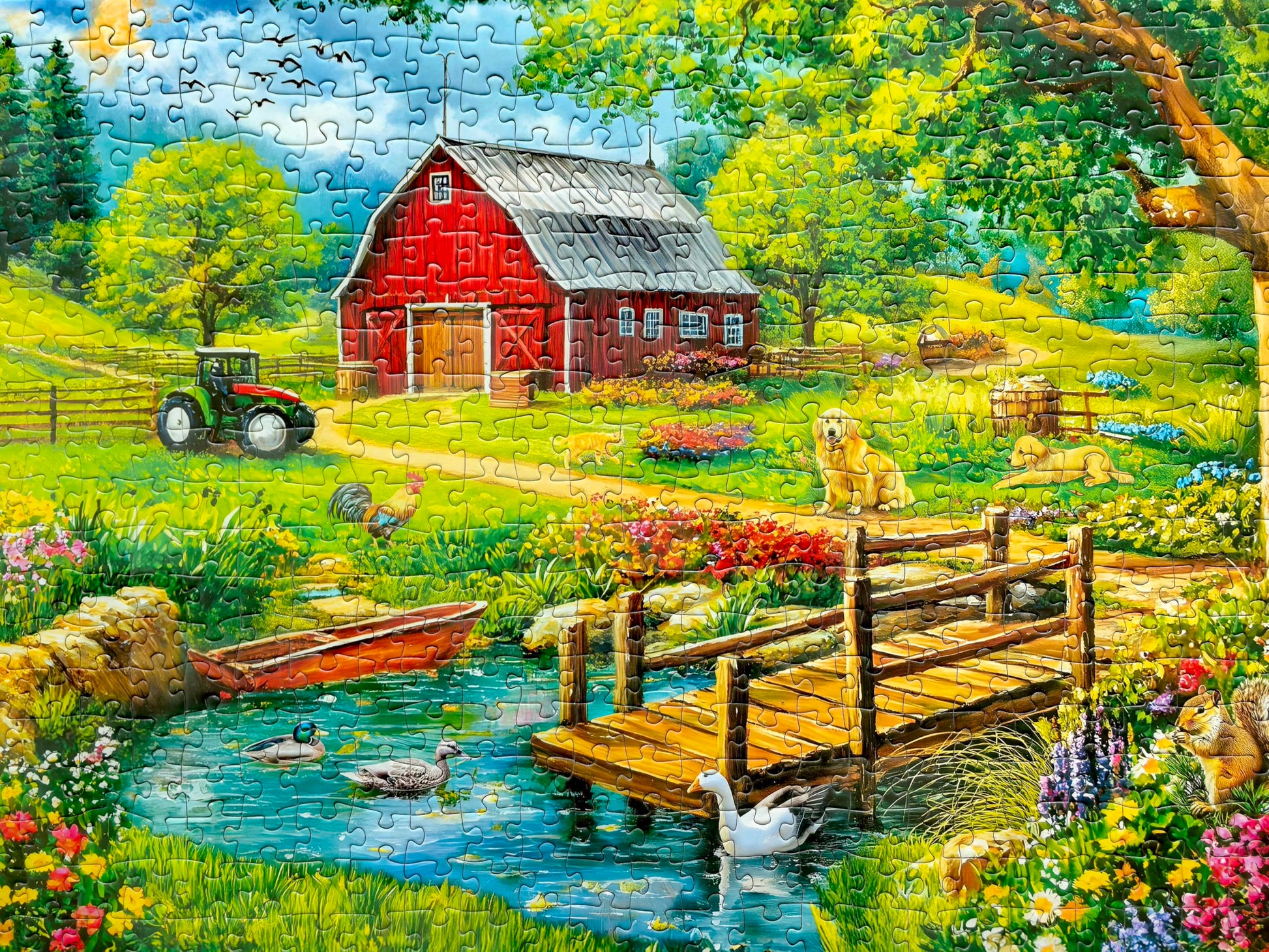 500 Piece Puzzle for Adults - Jigsaw Puzzles - Spring Farm