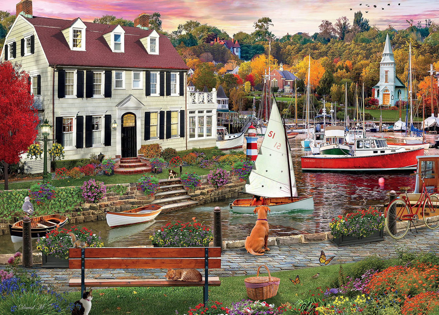 Ceaco - David MacLean - Seawall Walk - 1000 Piece Jigsaw Puzzle